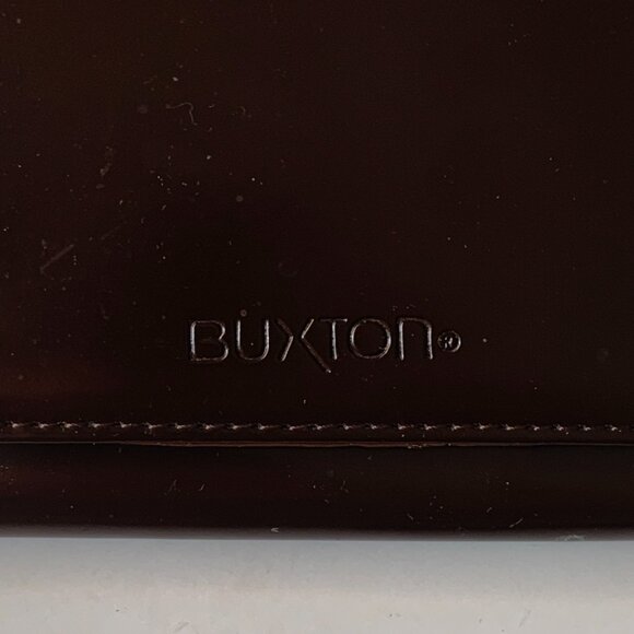 BUXTON CHOCOLATE BROWN BIFOLD LEATHER WALLET - Picture 3 of 11